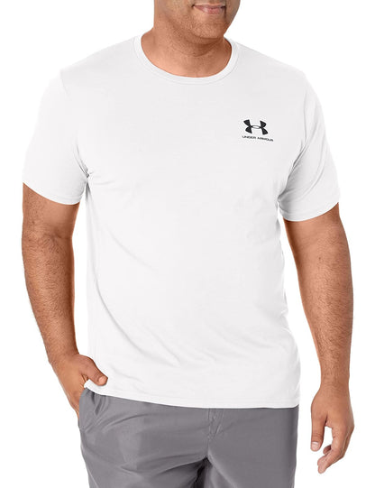 Under Armour Sportstyle Left Chest Camiseta de Entrenamiento para Hombre - Blanco - XL