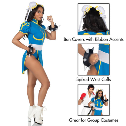 Leg Avenue Disfraz de ChunLi para mujer de Street Fighter