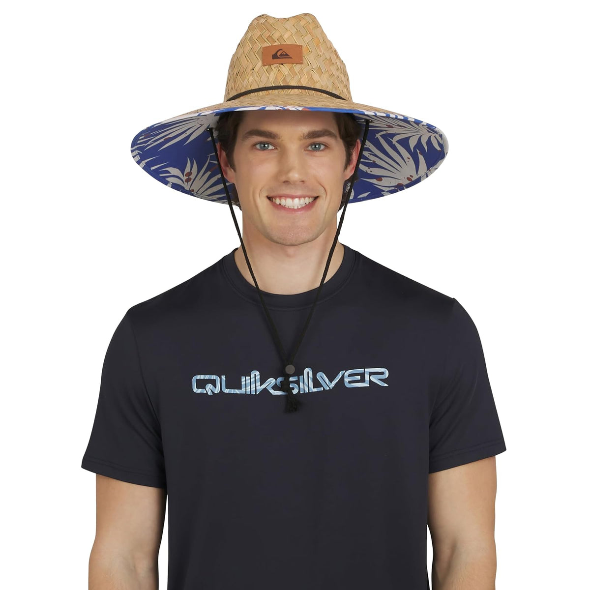 Quiksilver Wide Brim Outdoor Sun Protection Lifeguard Sombrero para el Sol Hombre - G-XL - Azul Real