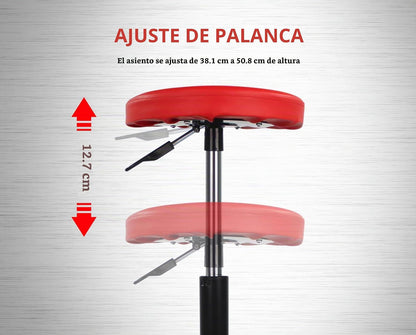 MaxWorks 80771 - Asiento de Rodillo neumático con Altura Ajustable, Capacidad de 300 Libras