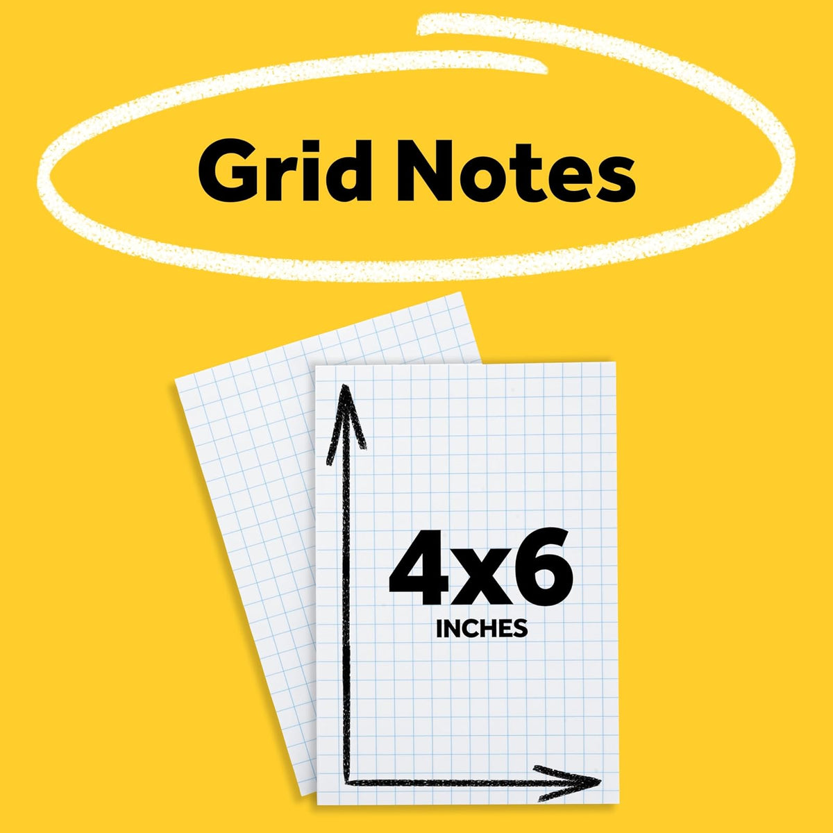 Post-it - Notas superadhesivas recicladas, 4 x 6 pulgadas, colección Bali, forradas, 4 almohadillas para orejas/paquete, 45 hojas/bloc (4621-SSNRP), Blanco (White Grid), 6 Pads