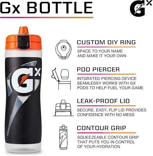 Gatorade Gx, mármol negro, 30 onzas