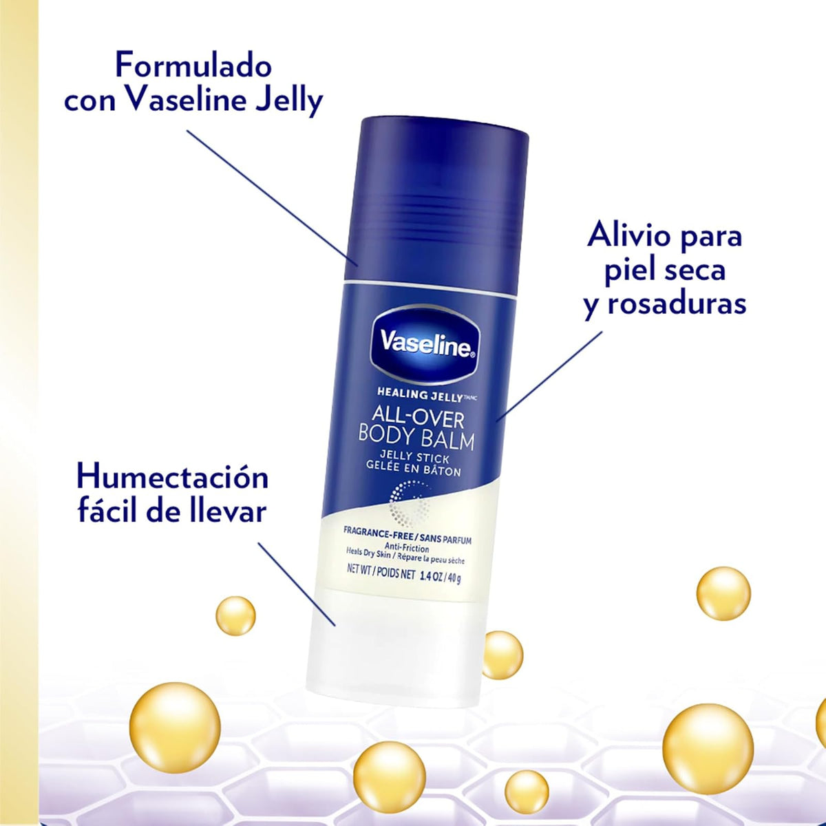 Vaseline - Bálsamo Corporal En Barra (1 Pieza de 40 g.), Original