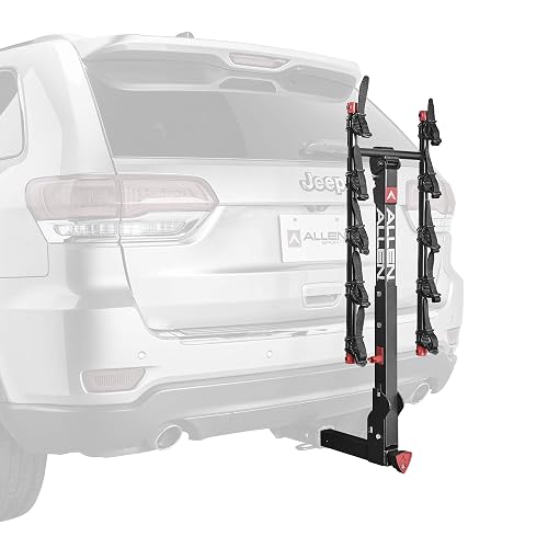 Allen Sports Deluxe Locking Quick Release 3-Bike Carrier for 2 in. & 1 4 in. Hitch