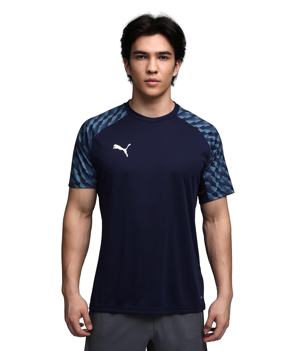 PUMA teamLIGA26 Jersey de Fútbol Transpirable - CH - PUMA Navy-PUMA White-Blue Horizon