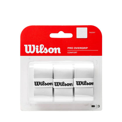 Wilson Pro Agarre para Raqueta de Tenis 3 Piezas - blanco