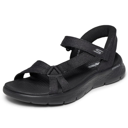 Skechers GO WALK FLEX SANDALIA ILLUMINATE Sandalias para mujer | Caminar, casual, Ultra Go, Goga, tapete lavable a máquina, vegano