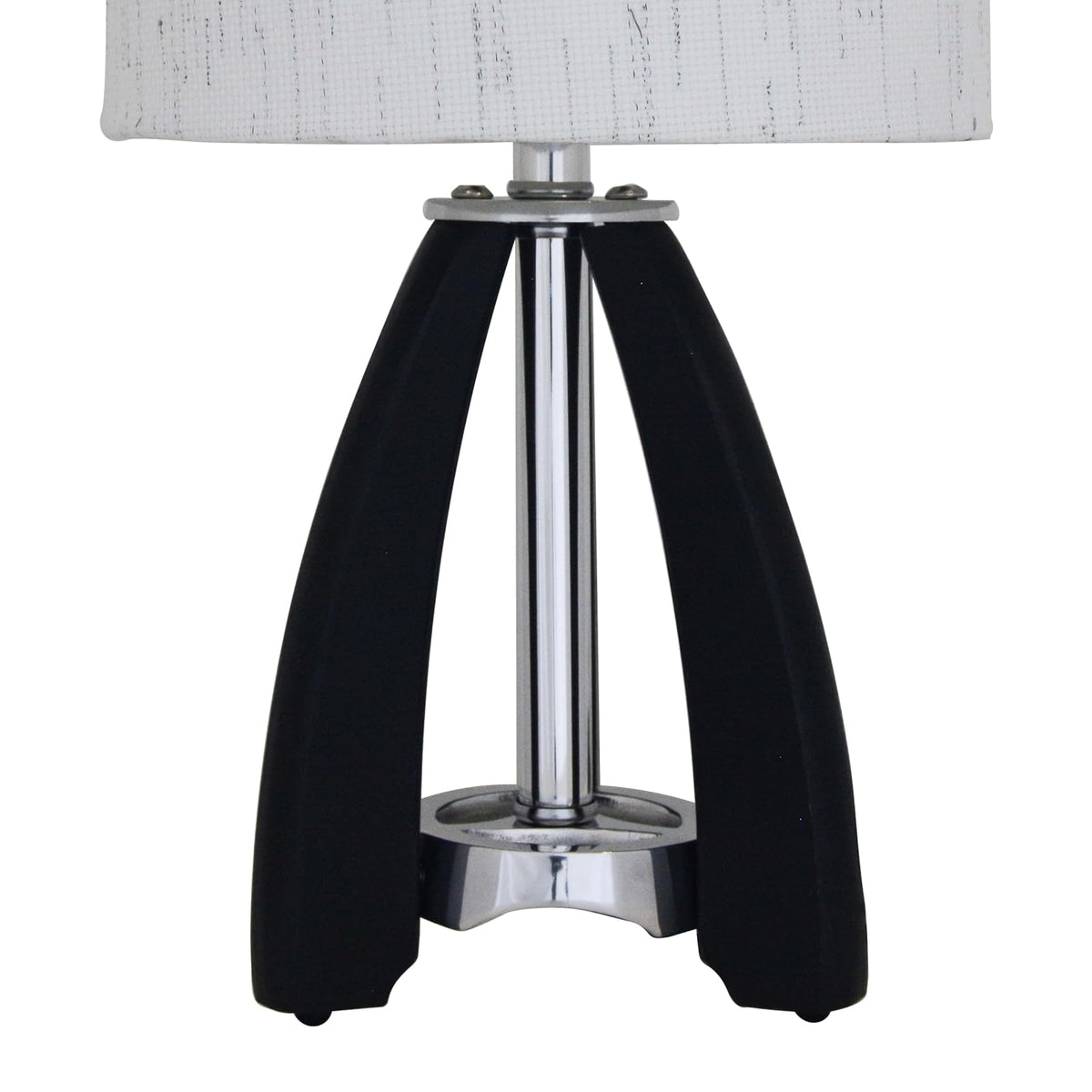 Luzerna CM-0297 Lámpara De Mesa Malibu Mini, Color Poplar Negro, 1 Unidad