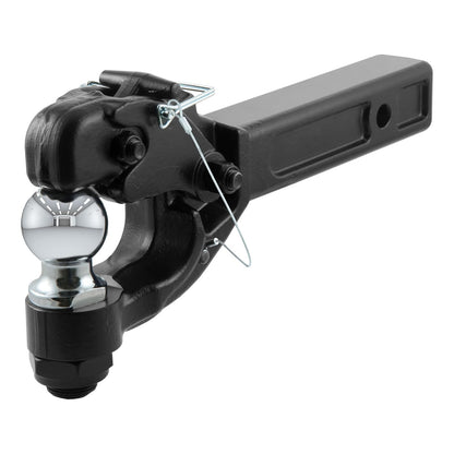 CURT Enganche con Bola de Remolque de 2 in 48007 para Receptor de 2 in, 16,000 LB, 15-1/4 in, Negro