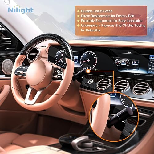 Nilight - Interruptor de señal de giro compatible con Ford 2015 2016 2017 2018 2019 F150 F-150 2017-2020 F-250 F-350 F-450 F-550 Super Duty Parabrisas Combinación Blinker