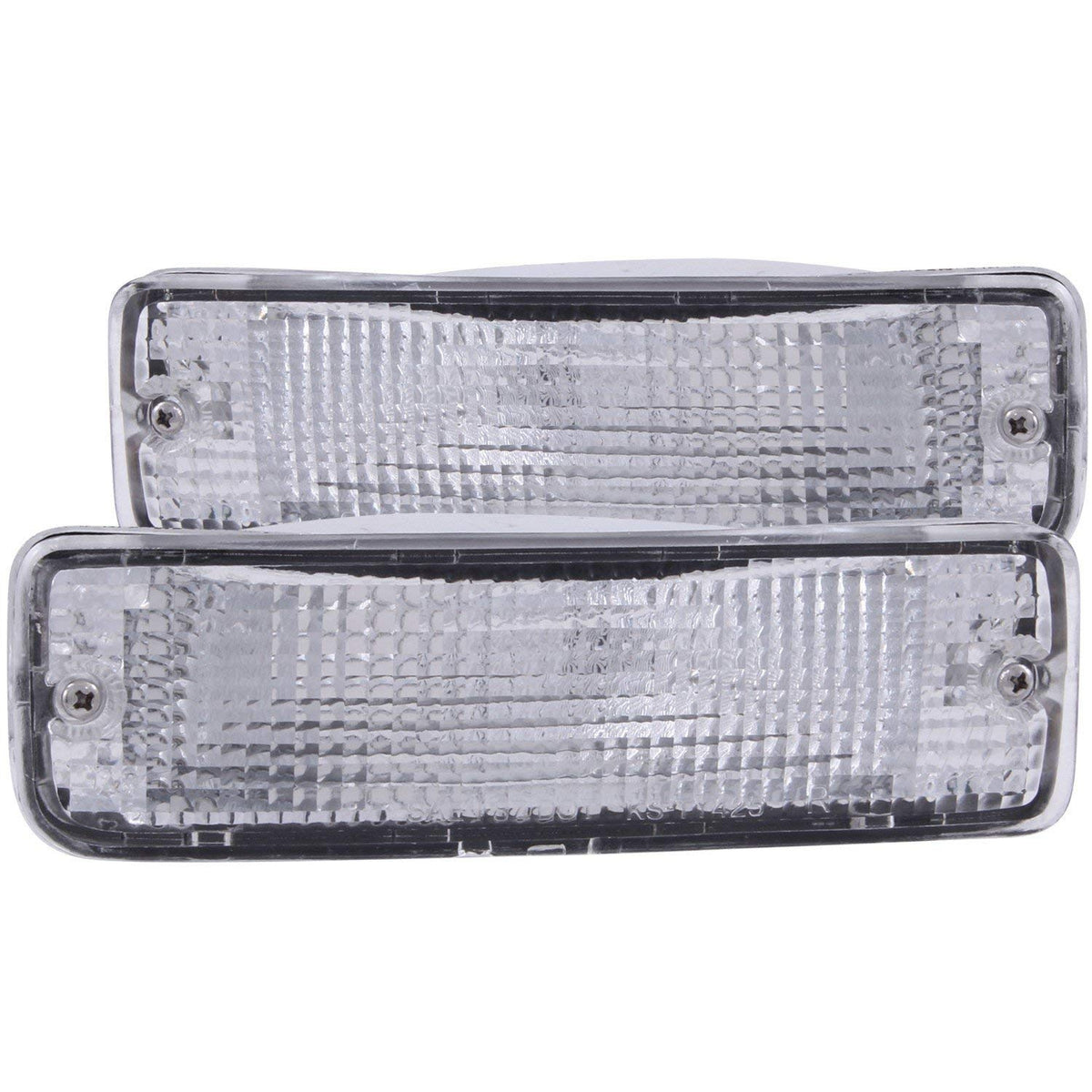 Anzo USA Conjunto de Luces de Parachoques Toyota Cromo Transparente con Reflectores Ámbar 511019, Par