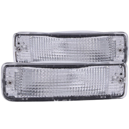 Anzo USA Conjunto de Luces de Parachoques Toyota Cromo Transparente con Reflectores Ámbar 511019, Par