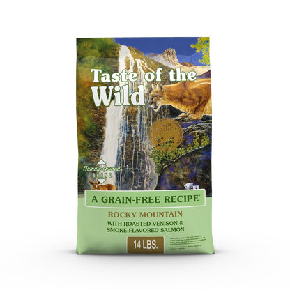 Taste Of The Wild - Alimento seco para gatos Rocky Mountain Premium, sin cereales, rico en proteínas