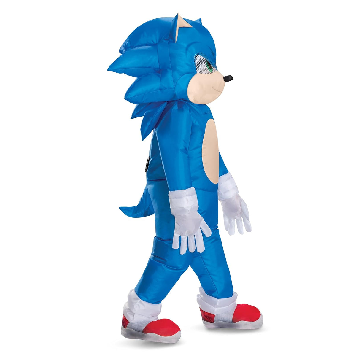 Disfraz inflable de Sonic para niños, disfraz oficial de Sonic Move 3 con ventilador, talla única para niño