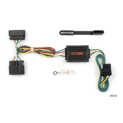 Curt Arnés de Cableado Personalizado para Remolque 55510 4 Pines Negro Compatible con GMC Canyon Chevrolet Colorado