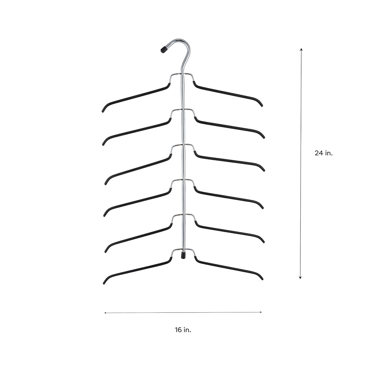Organize It All Percha de Ropa para árbol de Blusa de 6 Niveles