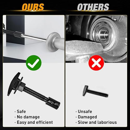 GOOACC Juego de 3 Extractor de rodamientos de Eje Trasero, Kit de Herramientas de extracción de Extractor de rodamientos de Eje con 3 tamaños de 1 a 1-7/8 Pulgadas, 1-5/16 a 2-3/8 Pulgadas y 1-3/8