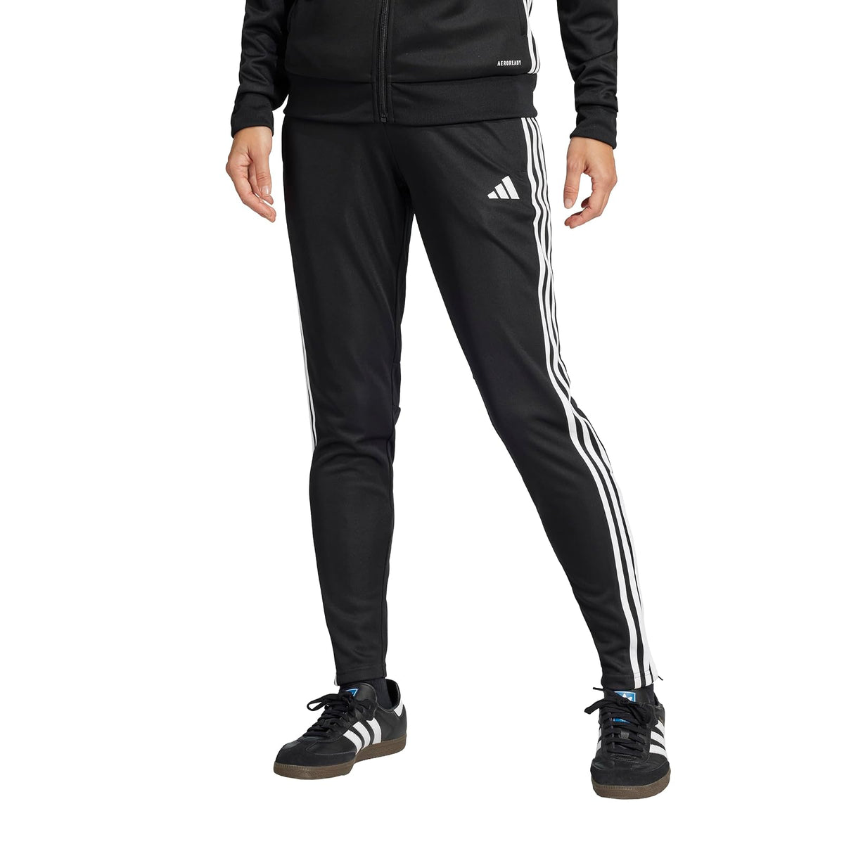 adidas Tiro 25 Essentials Pantalón de Entrenamiento Mujer - XS - Negro - Blanco