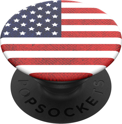 PopSockets - Empuñadura para teléfono con Soporte expandible, Agarre calcomanía, Bandera Estadounidense clásico