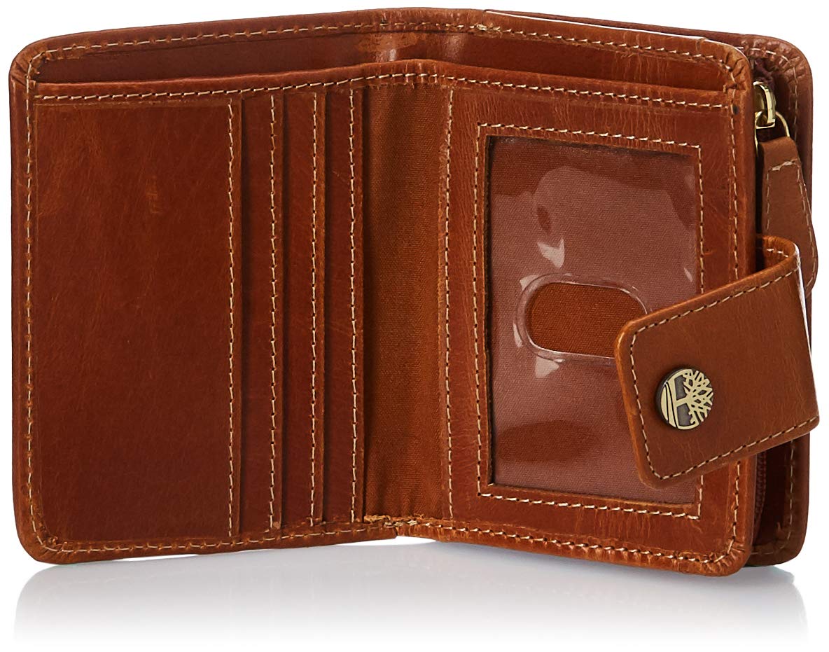 Timberland Cartera de piel para mujer con identificación RFID pequeña