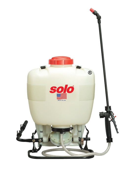 SOLO 475-B - Mochila pulverizadora, 4 galones, diafragma, resistente al blanqueo