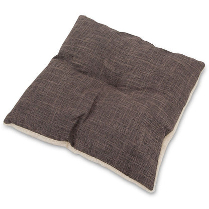 Best Pet Supplies - Cama blanda para perros y gatos para mascotas, de lino marrón extragrande