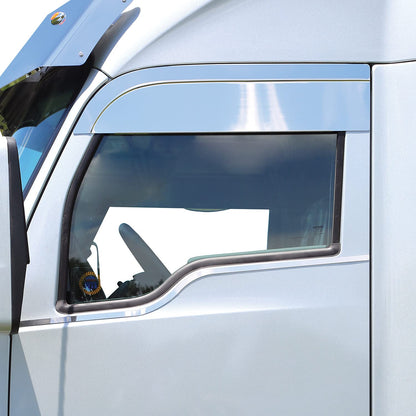 RoadWorks - Chuletas de Acero Inoxidable de 6 Pulgadas para Kenworth T680/T880, Acabado Pulido | 48057