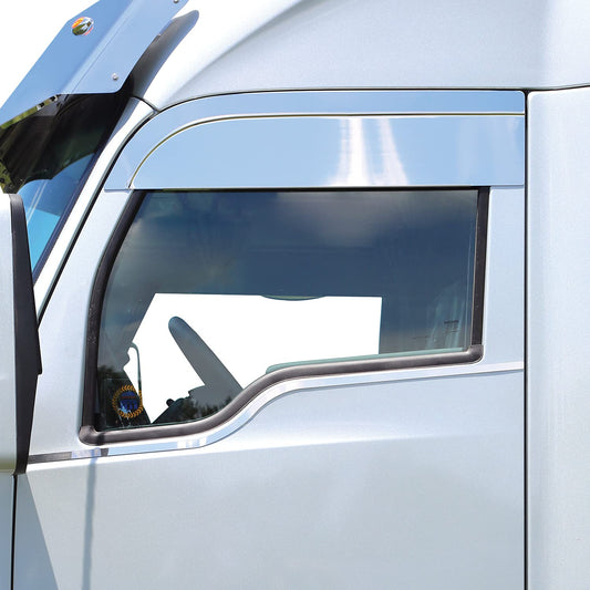 RoadWorks - Chuletas de Acero Inoxidable de 6 Pulgadas para Kenworth T680/T880, Acabado Pulido | 48057