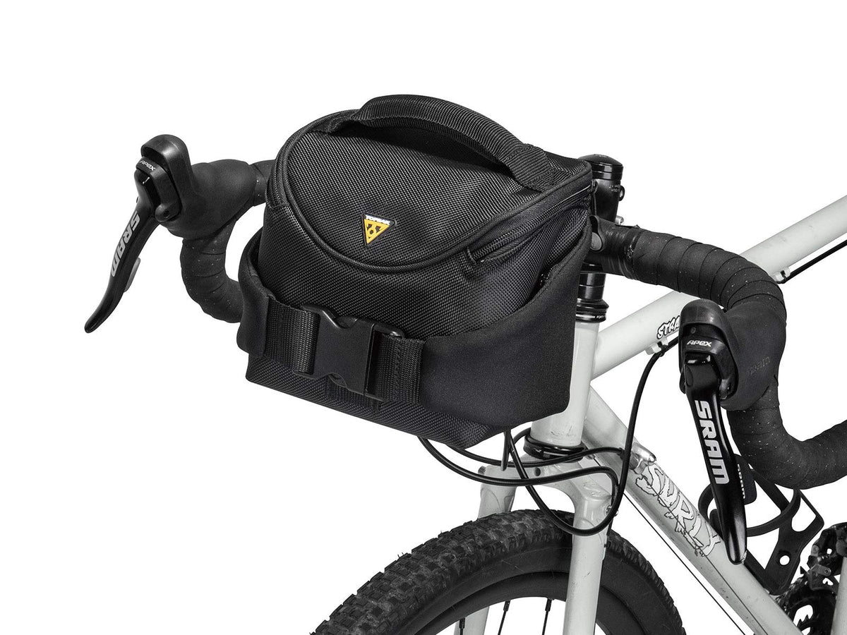 Topeak Bolsa para Manillar compacta, Incluye fijador 8, Color Negro