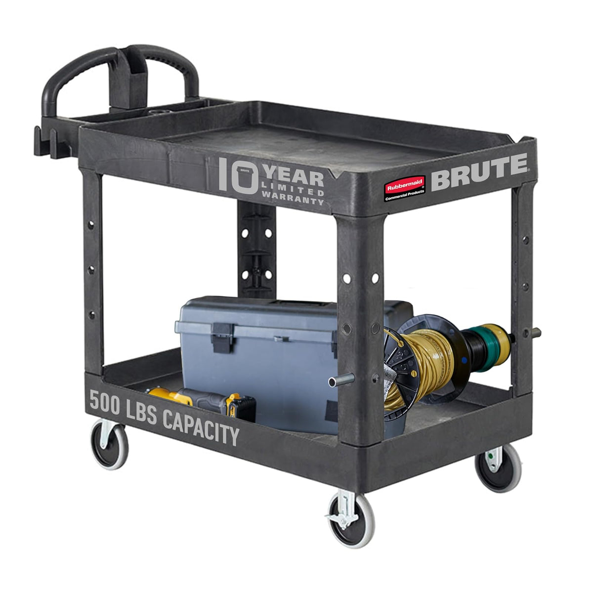 Rubbermaid Commercial Heavy-Duty Carrito de servicio para uso rudo