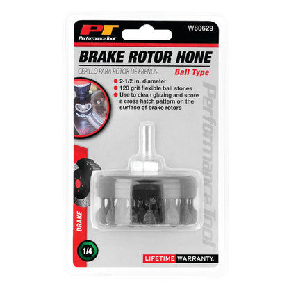 Performance Tool W80629 2-1/2" Brake Rotor Hone 120 Grit Flexible Ball Stones., 1 Pack