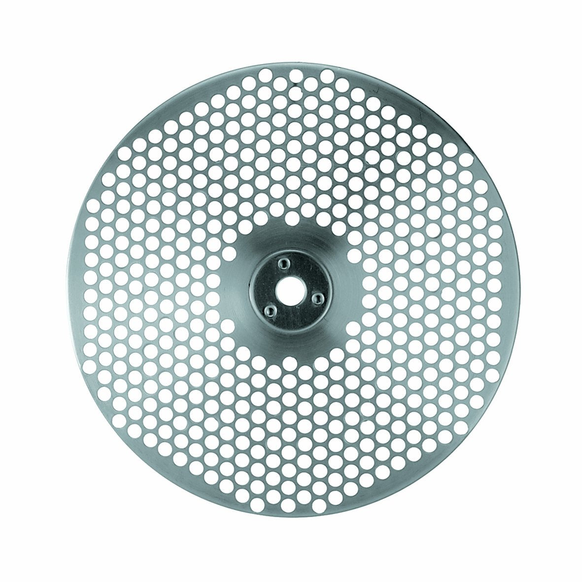 Rösle - Tamiz de disco de molienda de acero inoxidable para molino de alimentos, grueso, disco de tamiz de 4 mm/.2 pulgadas, plateado