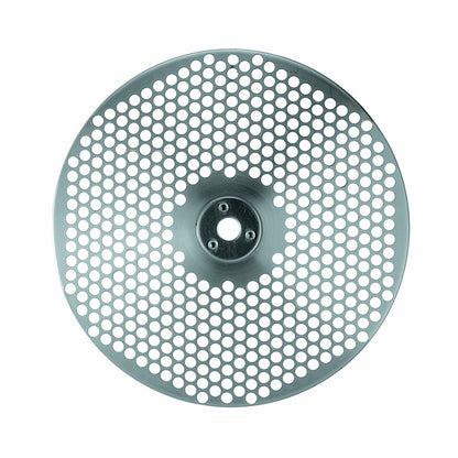 Rösle - Tamiz de disco de molienda de acero inoxidable para molino de alimentos, grueso, disco de tamiz de 4 mm/.2 pulgadas, plateado