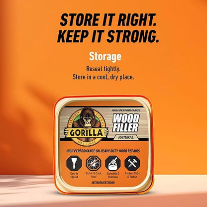 Gorilla Relleno de Madera Multiusos Acabado Natural 16oz