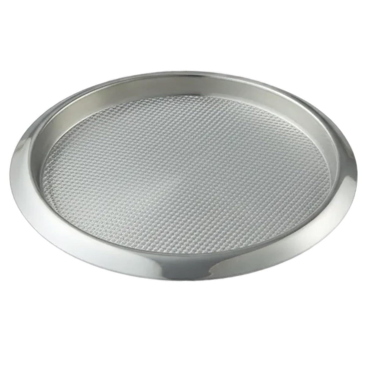 American Metalcraft SSBT14 Bandeja Redonda de Acero Inoxidable para Servir, Plata, 14 Pulgadas
