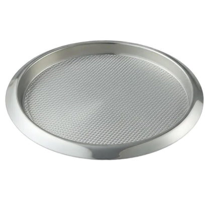 American Metalcraft SSBT14 Bandeja Redonda de Acero Inoxidable para Servir, Plata, 14 Pulgadas