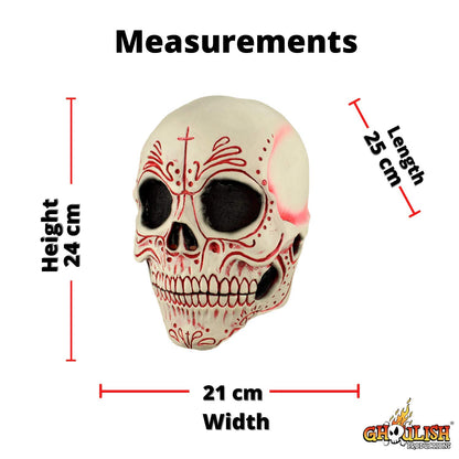 Máscara de Catrina Calavera Calaca de Día de Muertos de México Disfraz de Fiesta Mexicana