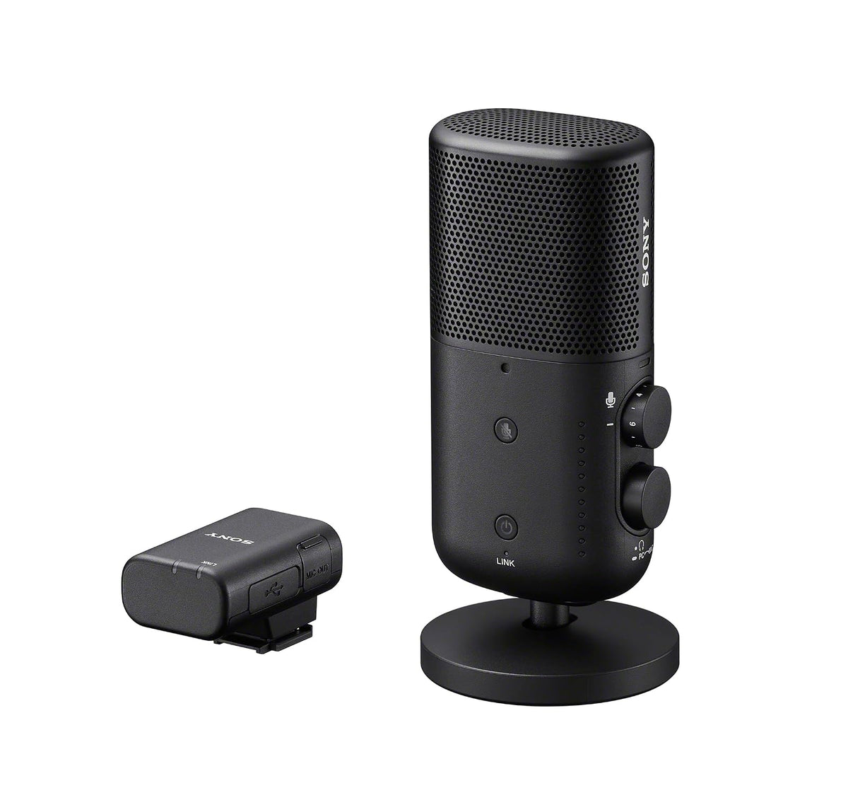 Sony ECM-S1 Micrófono de transmisión portátil inalámbrico para cámara, PC y Smartphones