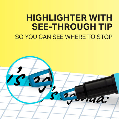 Sharpie Clear View Highlighter Stick, Assorted, 8 Pack (1966798)