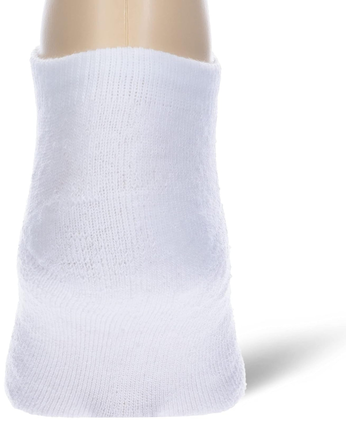 Cushioned Women's Athletic Socks - Low-Cut (Size 5-9/White)(Pack of 10)