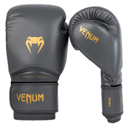 Venum Contender 1.5 Guantes de Boxeo - Contender 1.5 - Gris - Dorado - 396 gr (14 onzas)