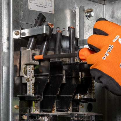 Klein Tools 33804 ProFlex Juego de mango en T intercambiable con clasificación de impacto con zona de torsión, soporte magnético para brocas, SAE, métrico, TORX, 23 piezas