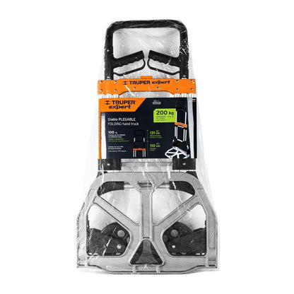 Truper Expert DIA-200AX Diablo de carga, plegable, 200 kg, aluminio, Truper Expert, color, pack of/paquete de 1