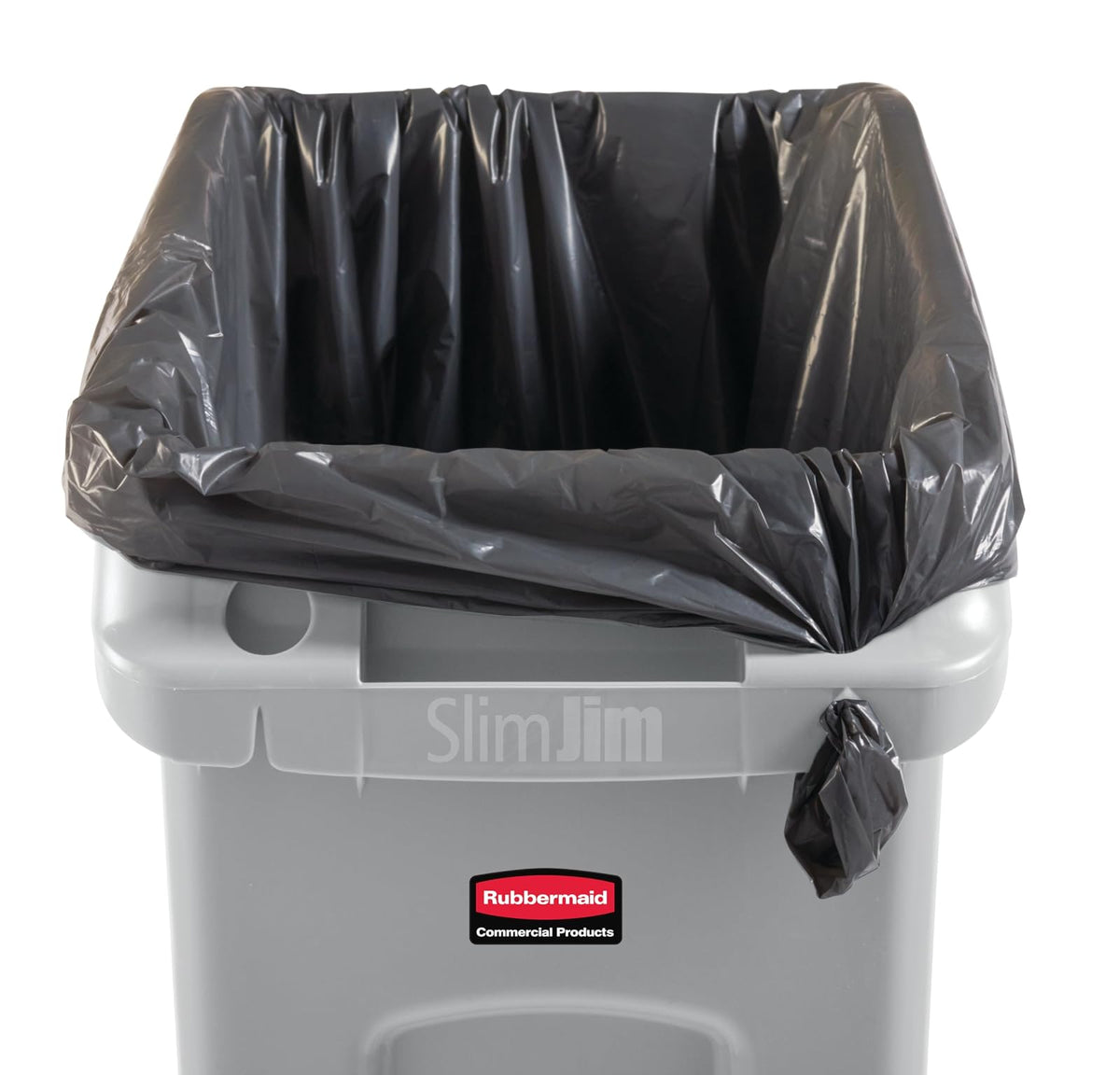 Rubbermaid 2026725 Commercial Products - cubeta de basura con canales de ventilación, Sencillo, Gris, 13 Gallon