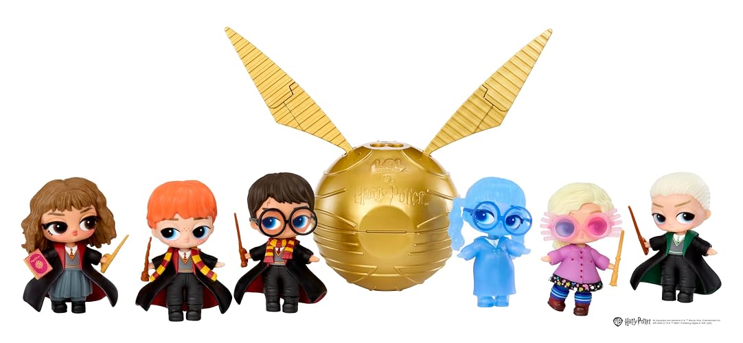 L.O.L. Surprise!, Loves Harry Potter, Muñeca para Niñas, Set de Juego con 7 Accesorios Sorpresa, Figura Coleccionable