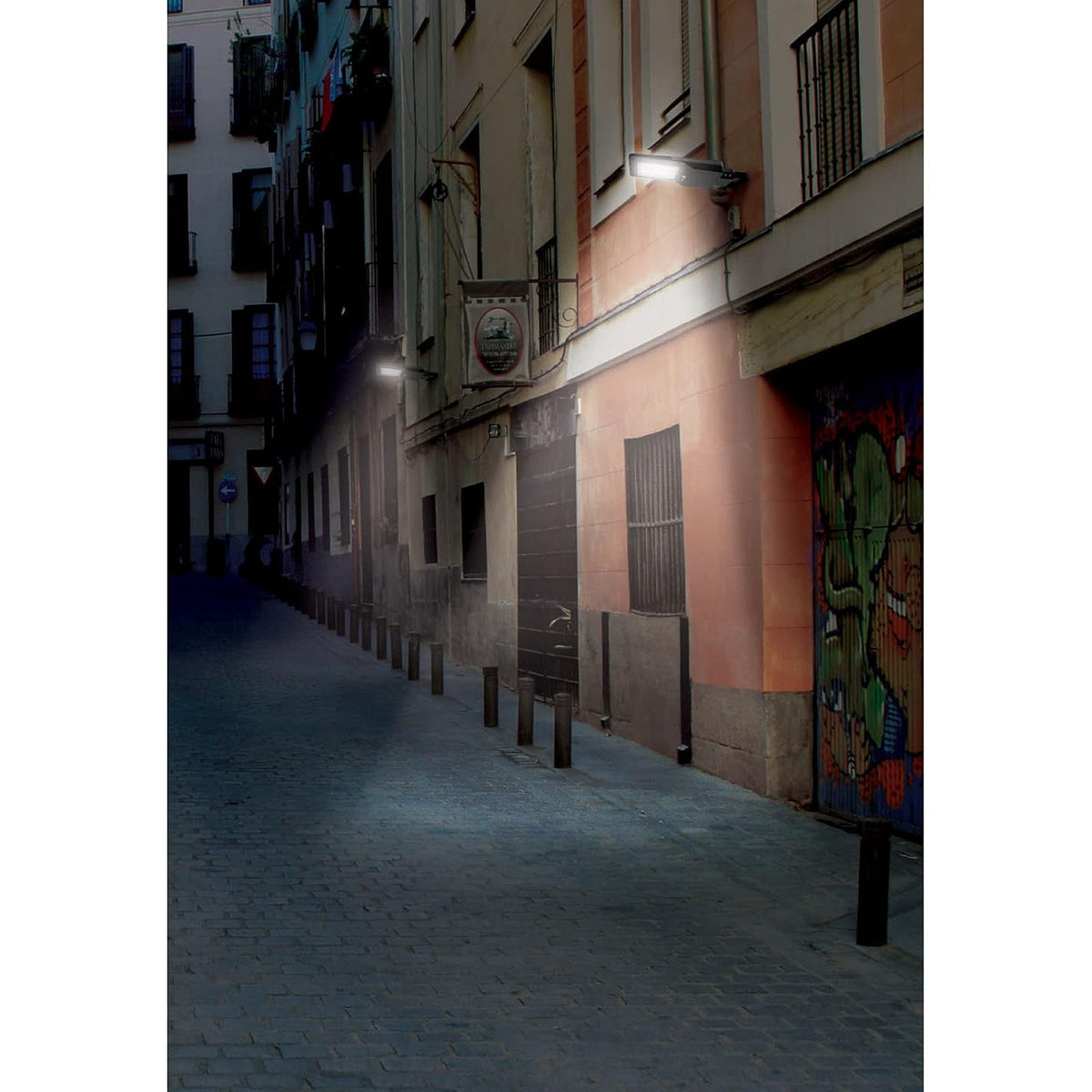 Volteck Lait SUB-903L, Luminario suburbano LED 40 W con panel solar y control remoto