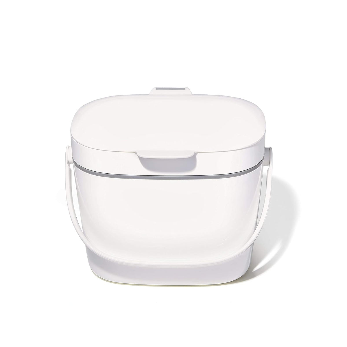 OXO New Good Grips Easy-Clean Compost Bin, White, 1.75 GAL/6.62 L - Blanco - 1.75 Gallon - BIN