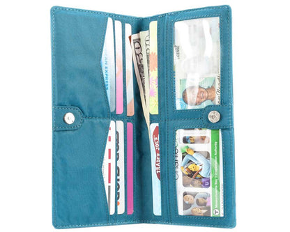 Big Skinny - portafolios delgada para mujer, con capacidad para hasta 40 tarjetas
