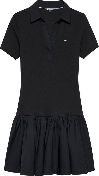 Tommy Hilfiger TJW Rib Poplin Polo Dress EXT Vestido Informal Mujer
