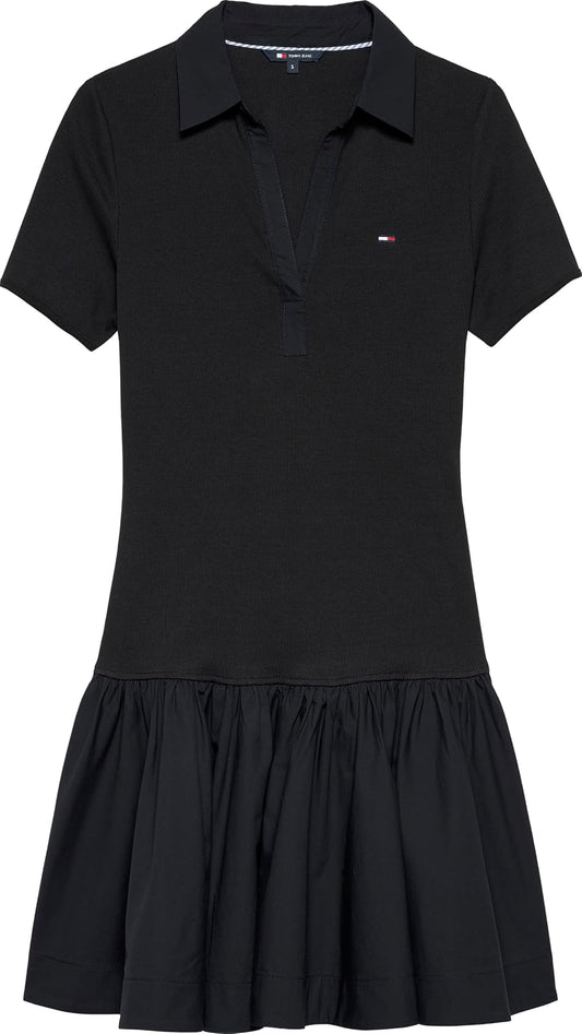 Tommy Hilfiger TJW Rib Poplin Polo Dress EXT Vestido Informal Mujer